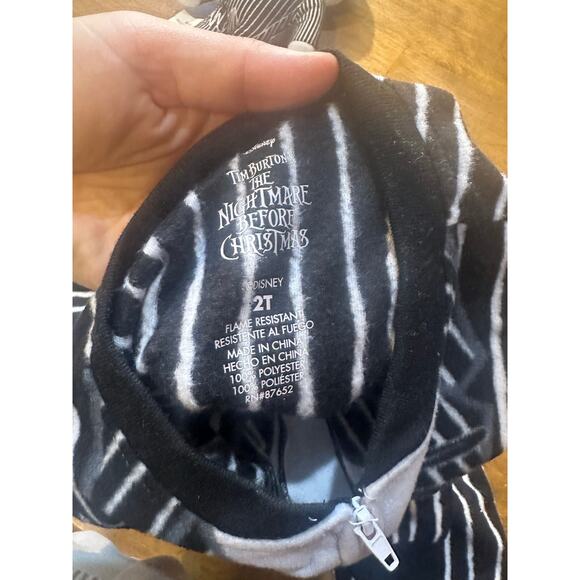 Jack Skellington Pajama Sleeper 2T w/ Jack & Sally Dolls Included Lot Halloween - Picture 6 of 12